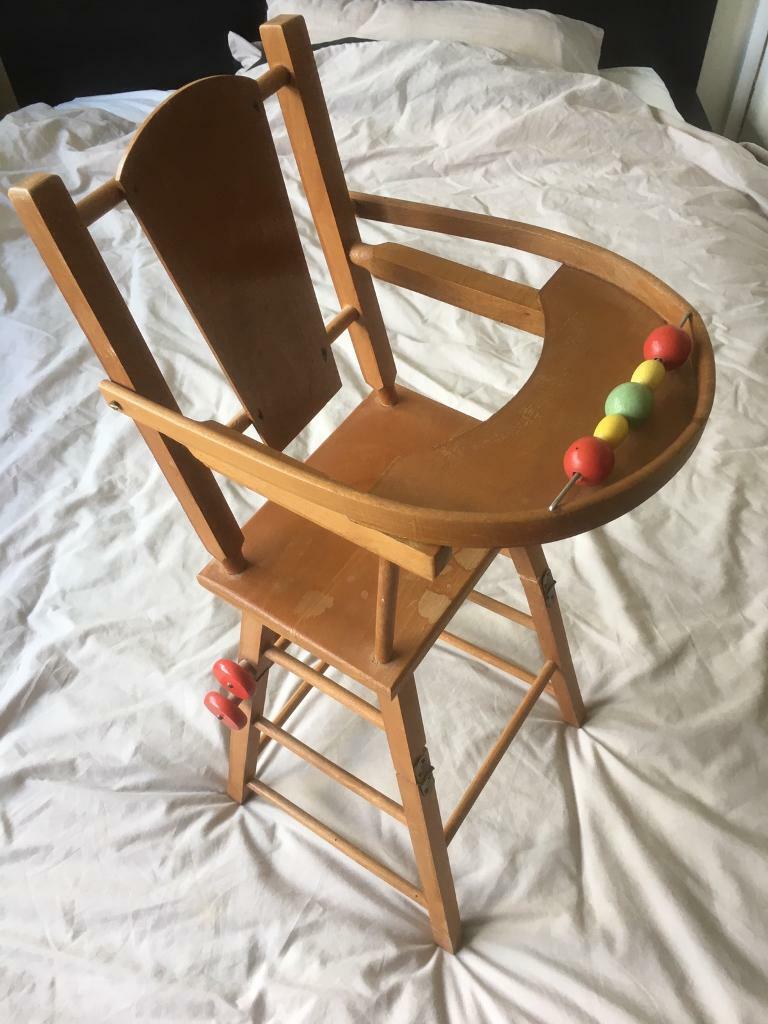vintage dolls high chair